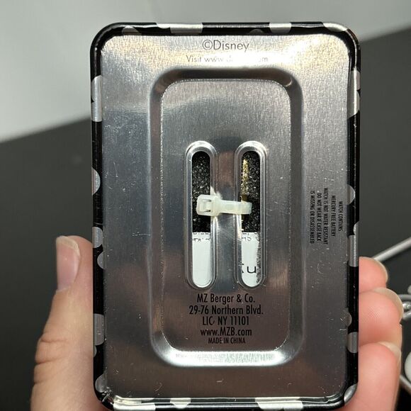 Disney Iconic Bracelet Watch Silver Gold Mickey Mouse Berger Co Metal Box READ - Picture 8 of 10